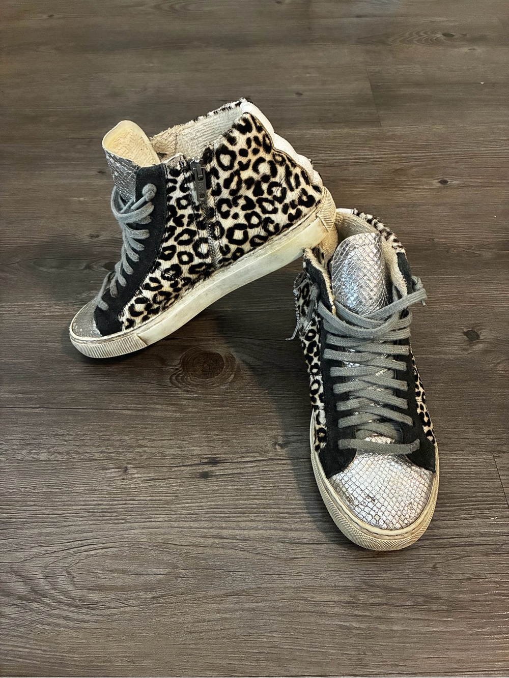 P448 Leopard High Top Sneaker size I 38